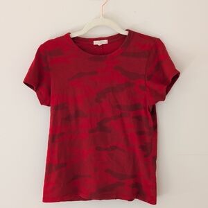 rag & bone  Red Camo T-Shirt - Size Medium